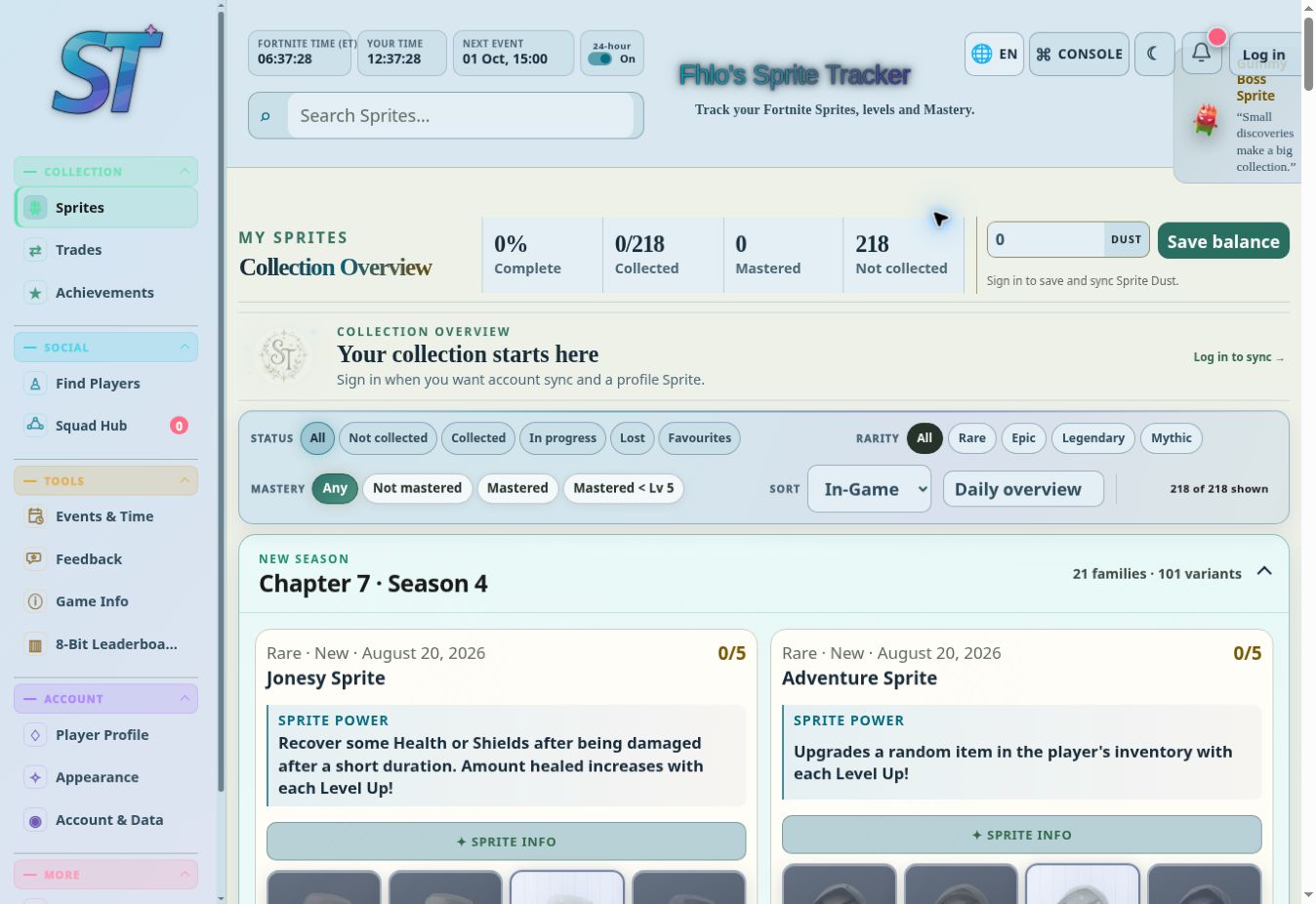 FN Sprite Tracker preview